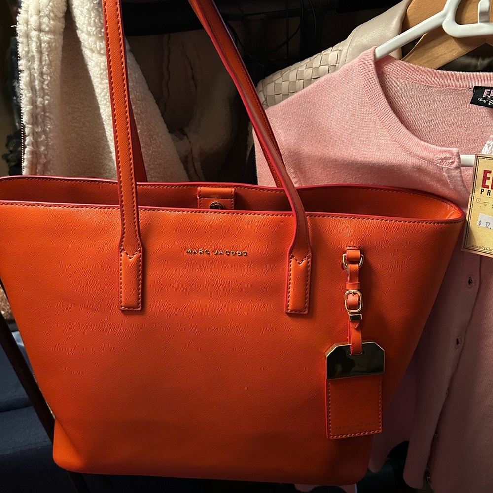 Marc Jacobs Vibrant Orange Tote